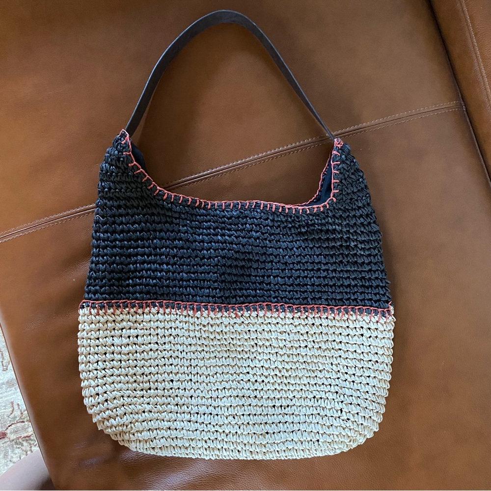 Sea grass woven tote bag